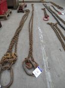 2 Leg Lifting Chain with Shortners, 4m