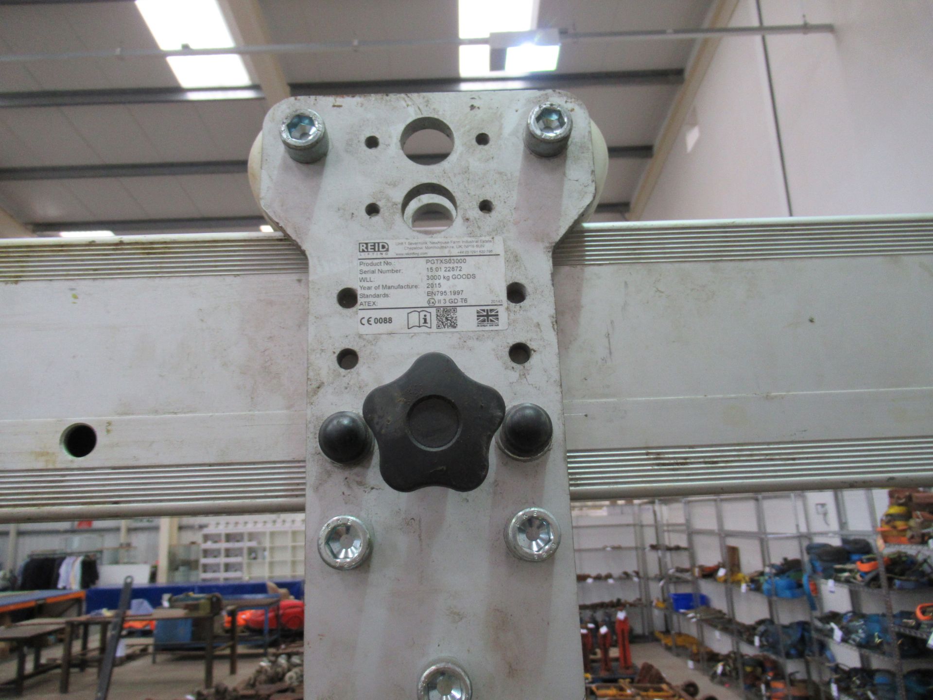 Reid Lifting Porta-Gantry 3000kg WLL with Yale Lift 360 Hand Chain Hoist, 3000kg WLL Please note - Image 6 of 6