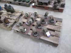 4 Heavy Duty Steel Fabricated Machine Moving Dollies