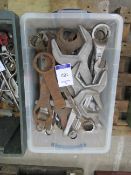 Quantity of Various Heavy Duty Spanners to Box