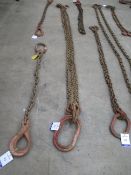 Heavy Duty 4 Leg Lifting Chain with Open Hook, 3m