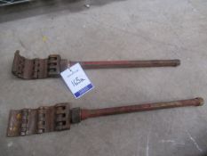 2 various pipe wrenches