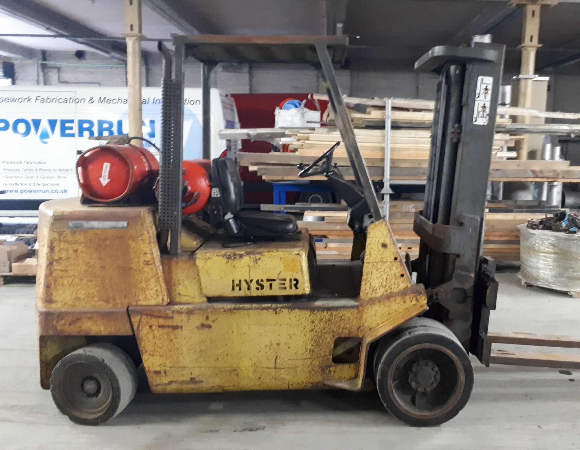 Hyster LPG Forklift Truck (Compact), 5100kg capacity, Duplex Mast, 2820mm Lift Height, 7334 Hours, - Image 4 of 13