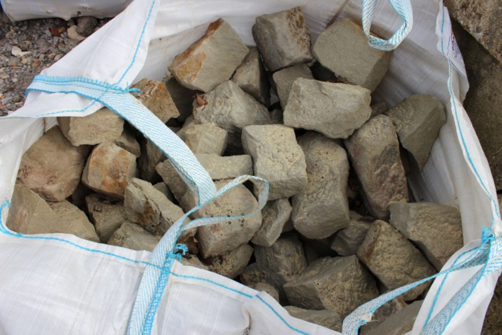 9 x Bags of Green Grey Limestone (please note ther - Image 2 of 3