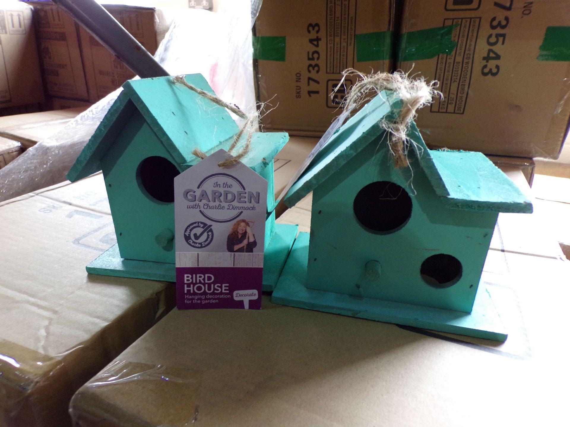 144 x New Wooden Bird Boxes