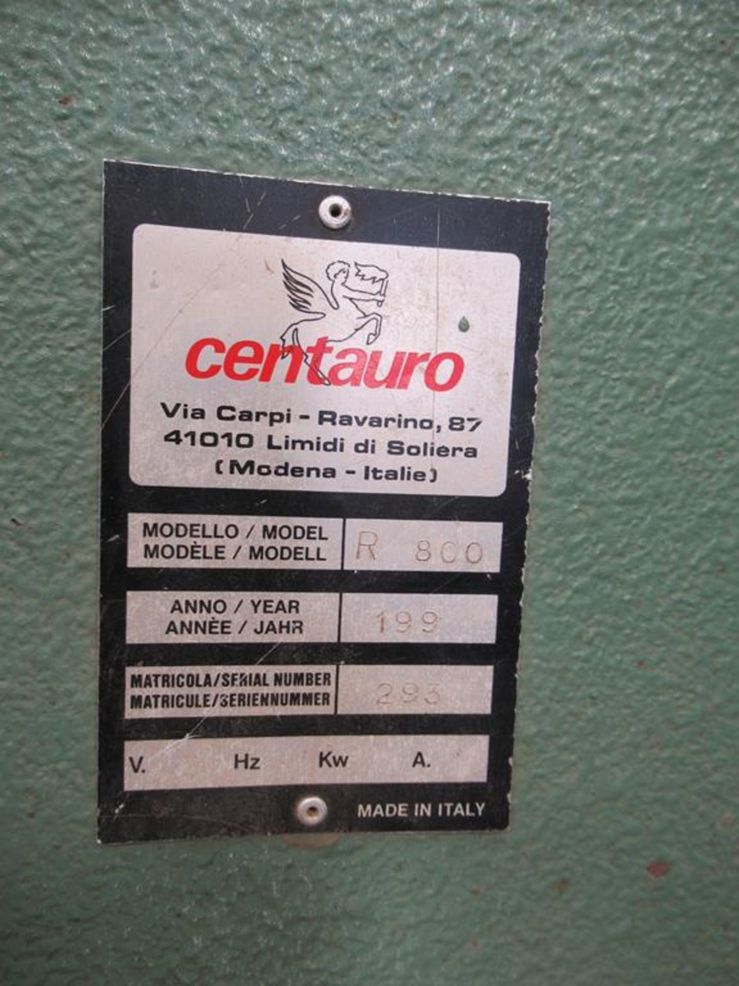 Centauro R 800 Industrial Bandsaw - Image 7 of 7