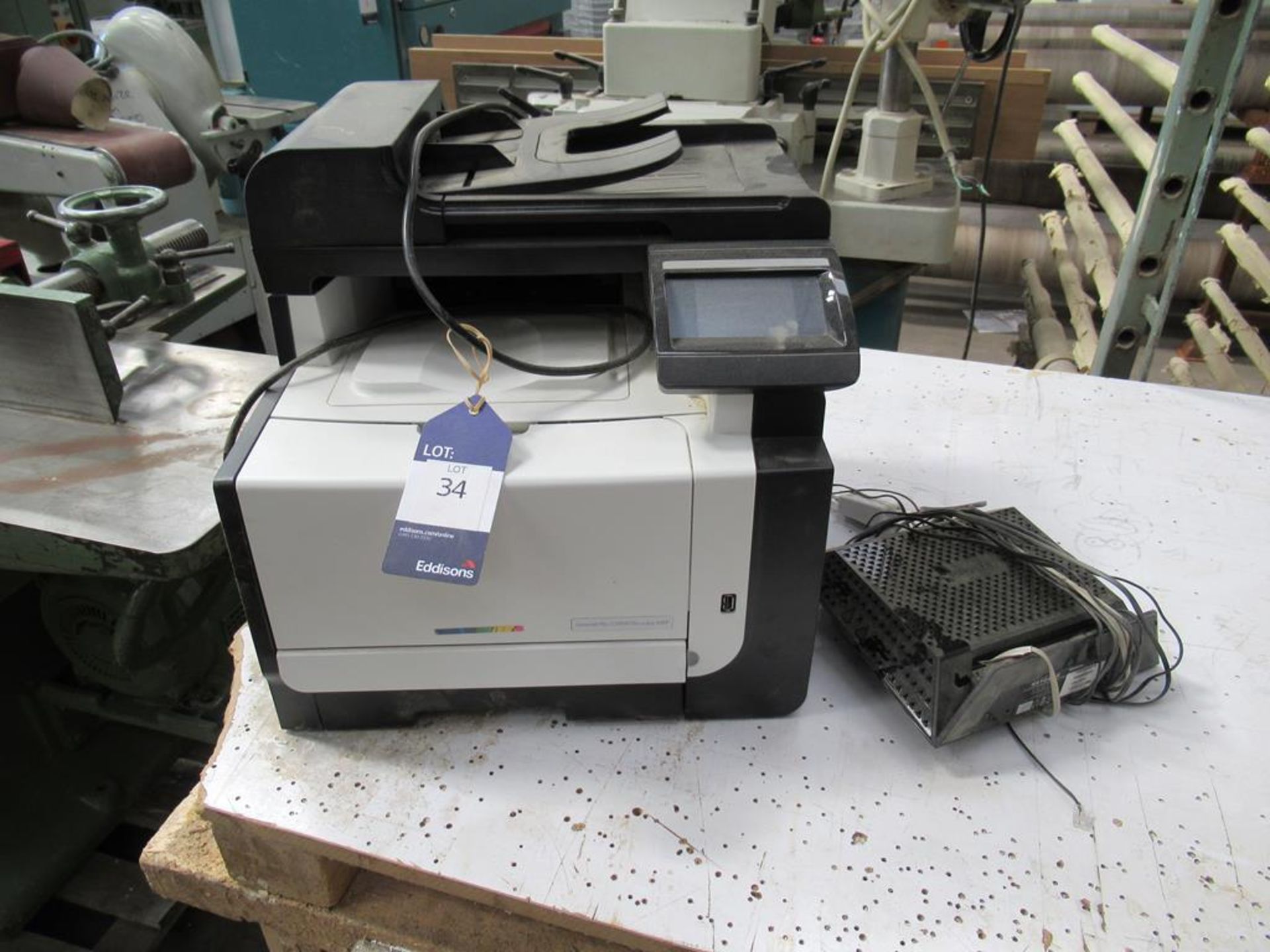 HP LaserJet PRO CM1415FN Colour Multifunction Printer (Print/Copy/Scan/Fax) and Netgear D6200 Wi-Fi