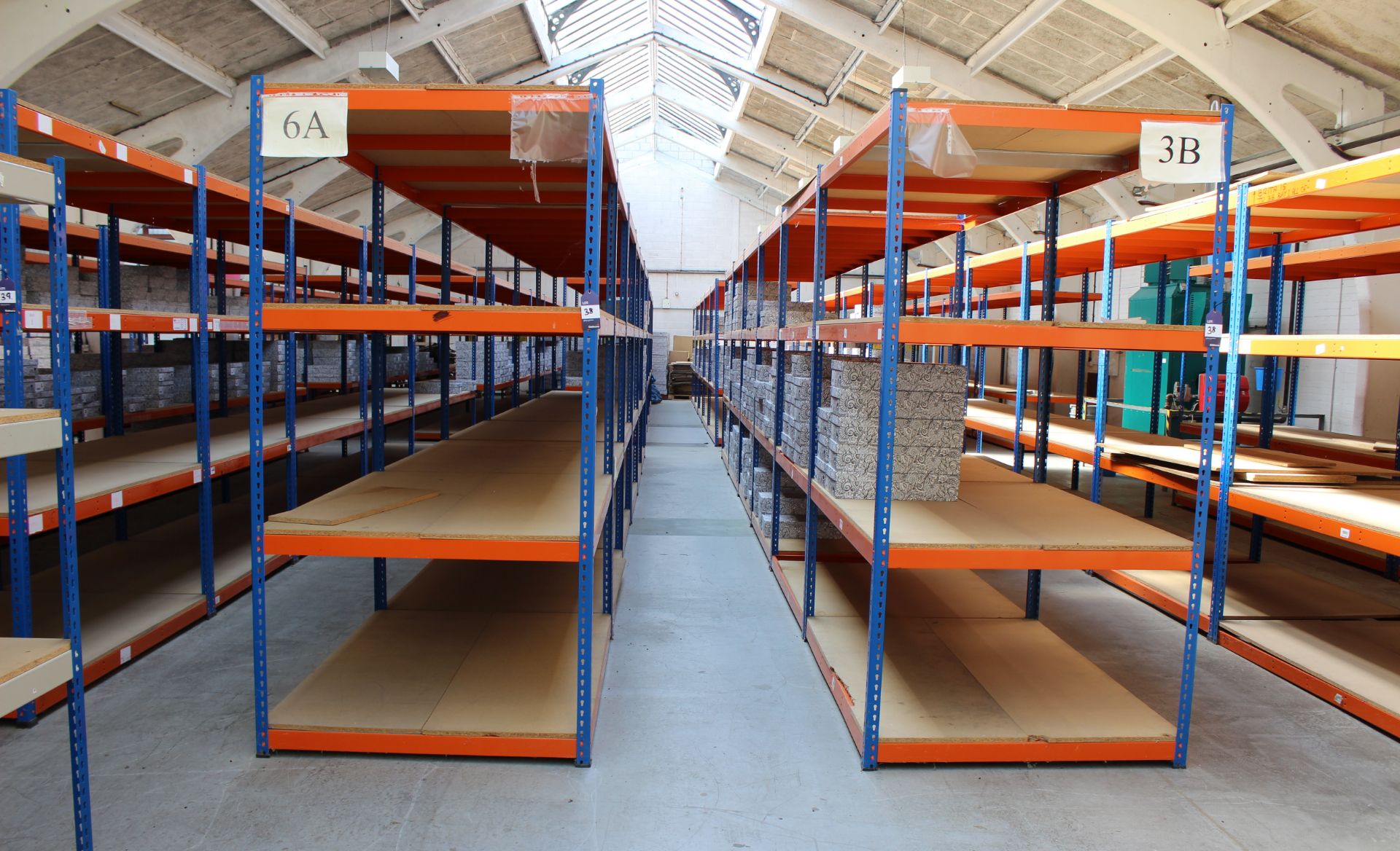 22 bays of Shelving/Racking, 48in depth