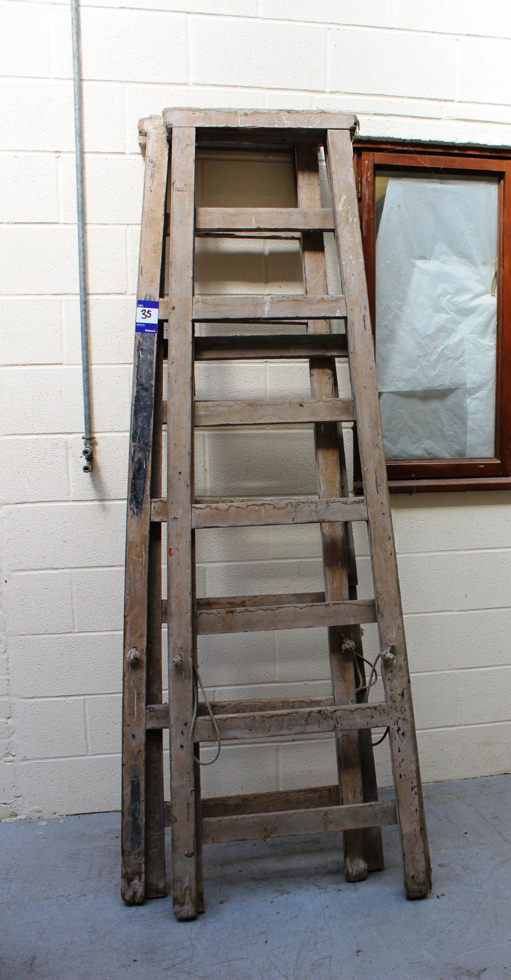 Pair of antique Wooden Trestles