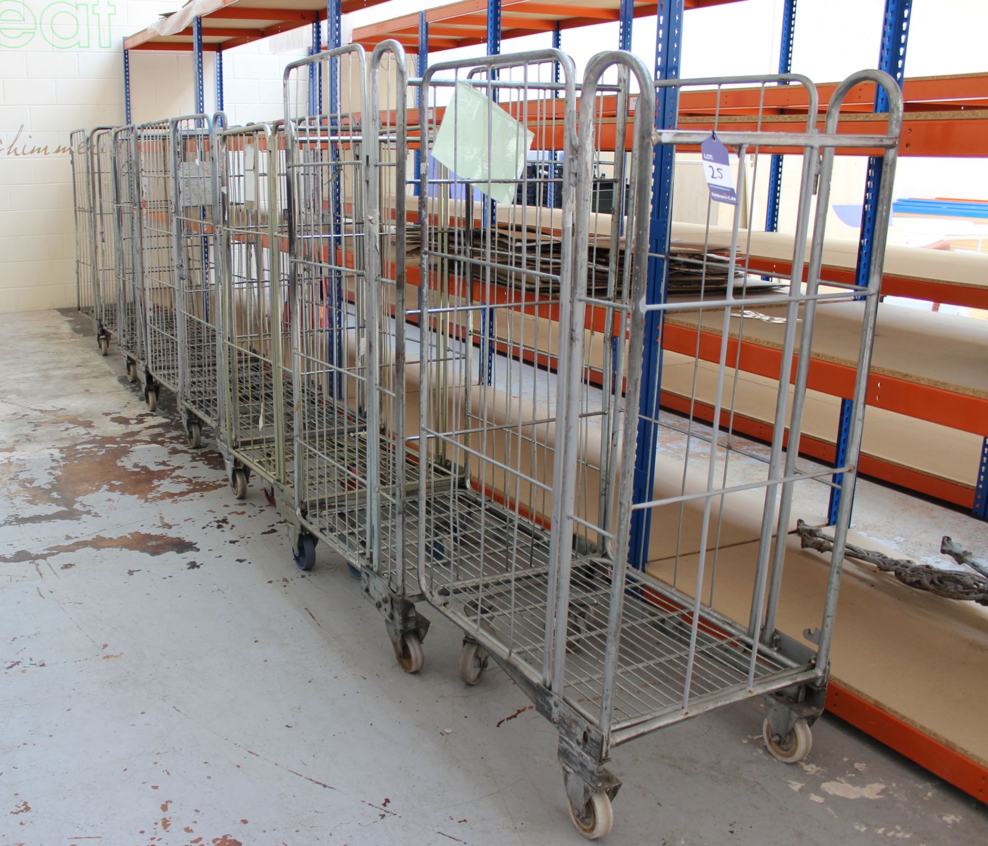 8 mobile steel Trolley/Cages