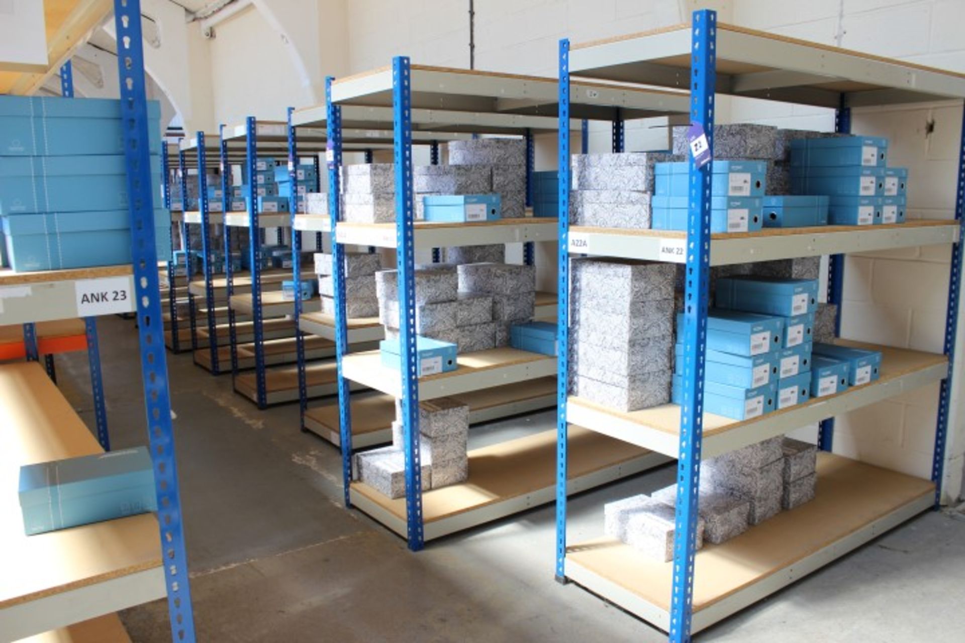 24 bays of medium weight Racking/Shelving, 24in width/depth