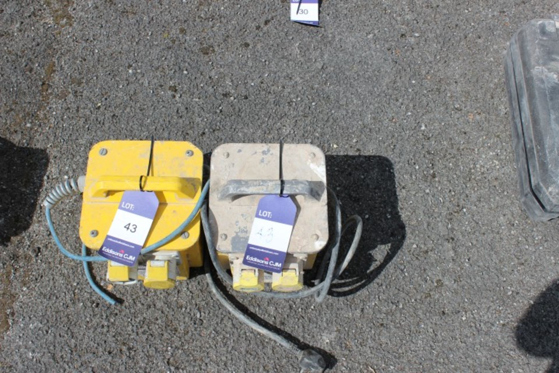 2 Various Twin Outlet 110 Volt Transformers