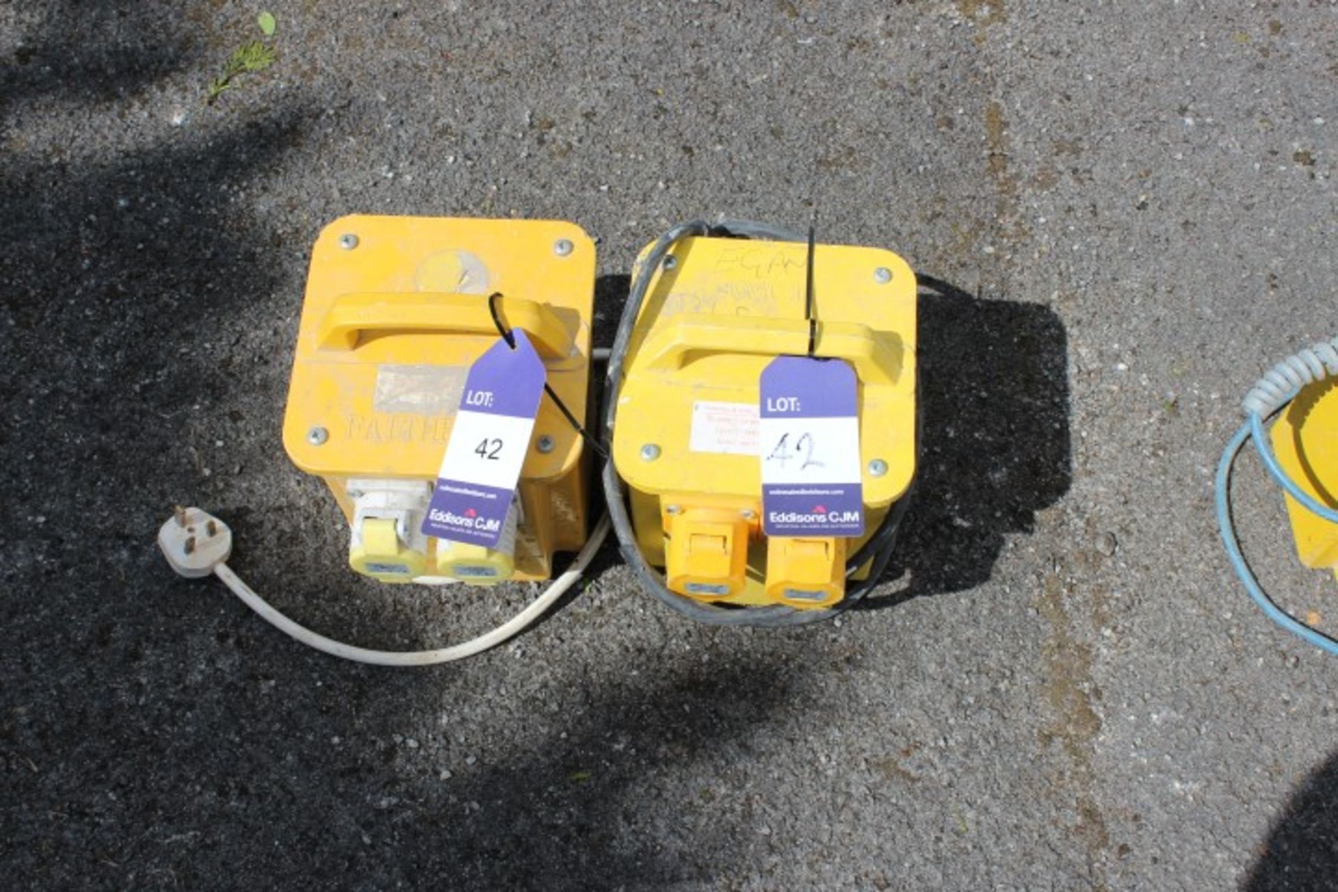 2 Various Twin Outlet 110 Volt Transformers