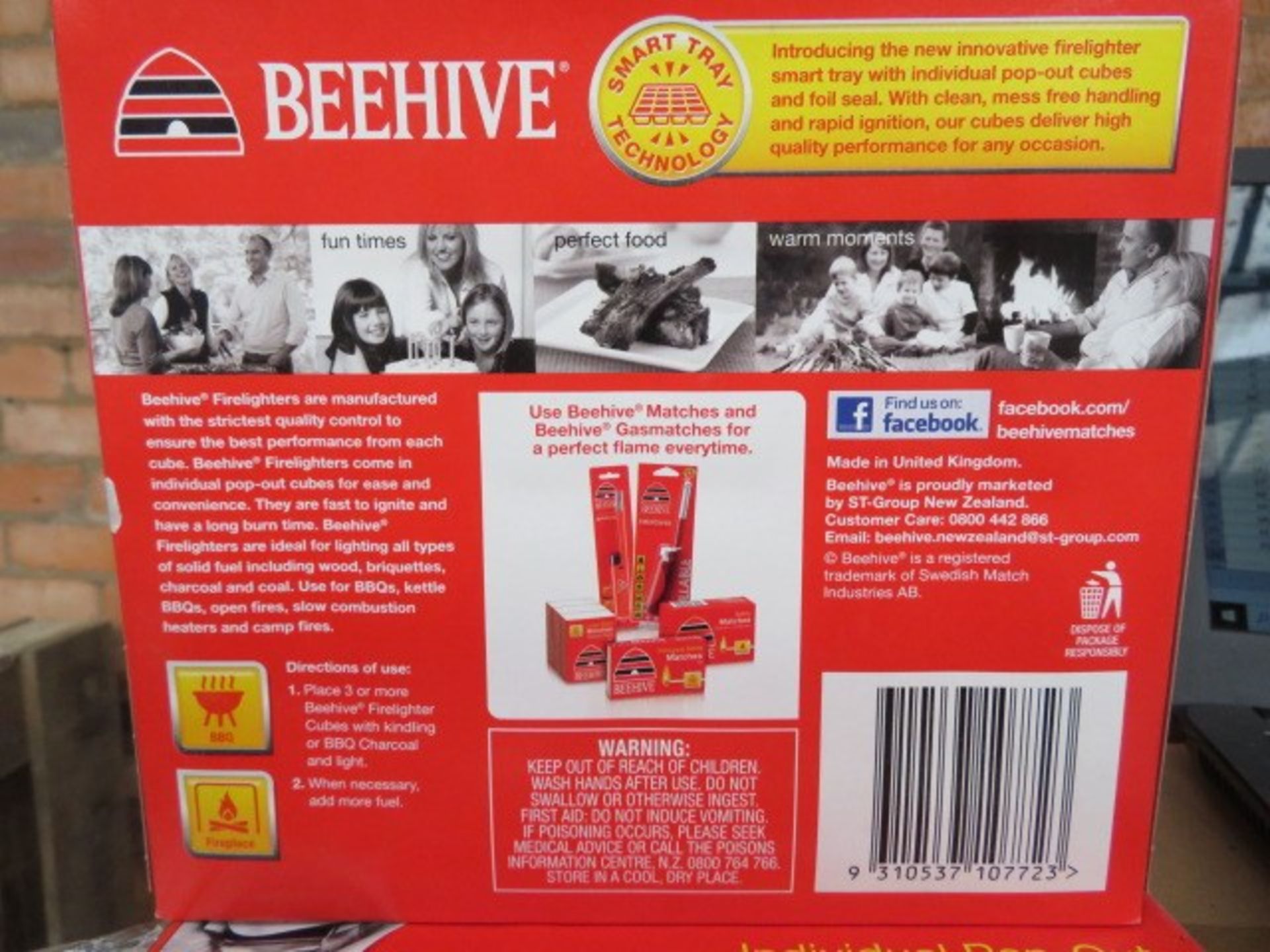 Pallet to contain 400 x packs of 24 beehive fire l - Image 2 of 2