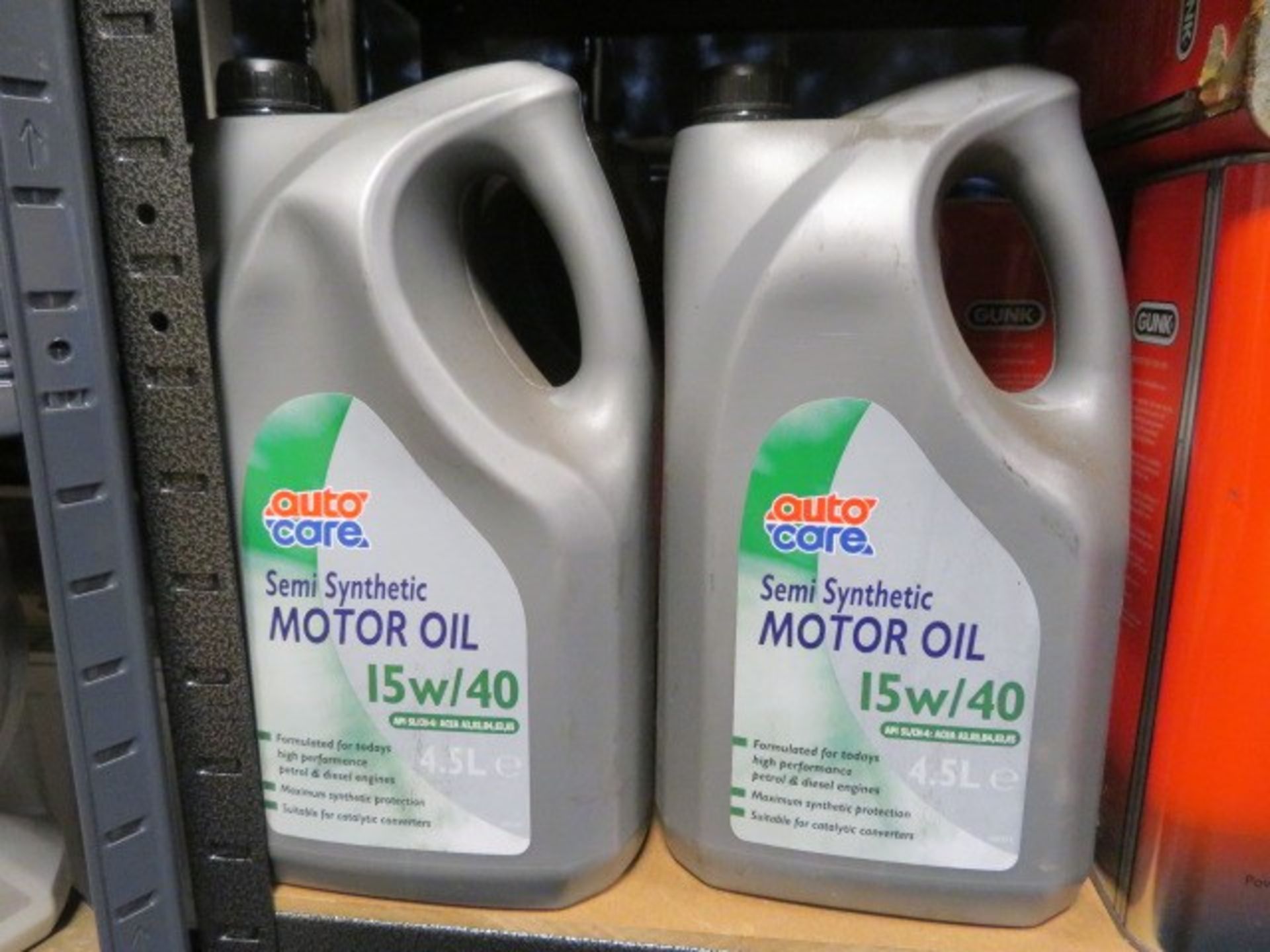 4 x Auto care 4.5l 15w/40 semi synthetic oil. uk d