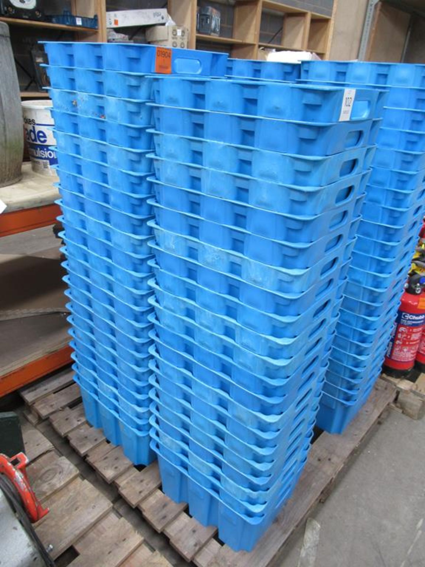 43 x Food Grade Blue Plastic Tubs - Image 2 of 2