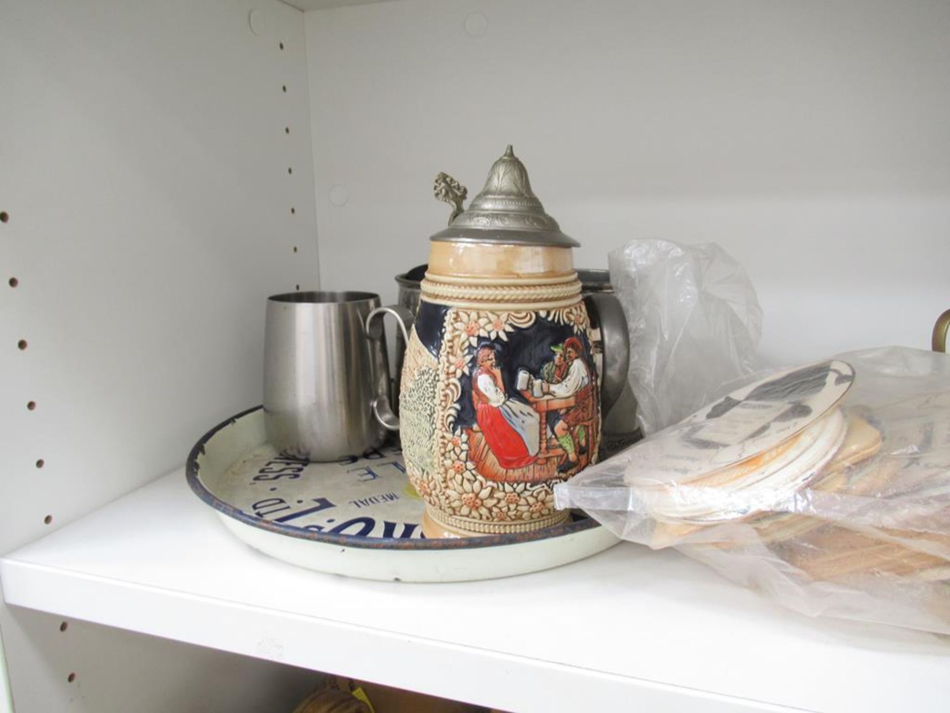 Earthenware Jars, Steins, Meat Plate etc - Image 3 of 5