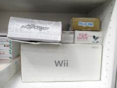 Nintendo WII Game Console together with Games, WII Fit Board etc