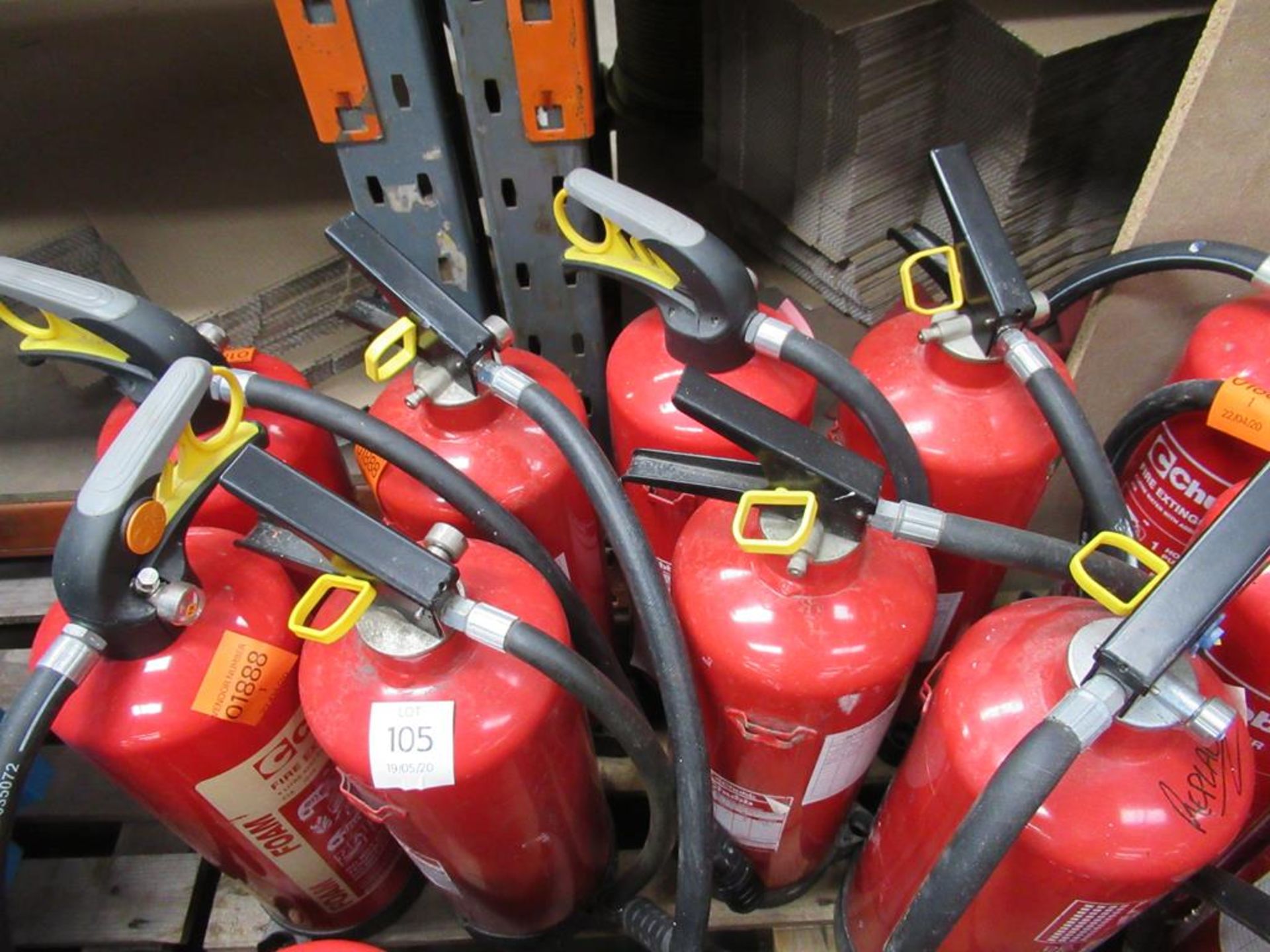 8 x various Fire Extinguishers