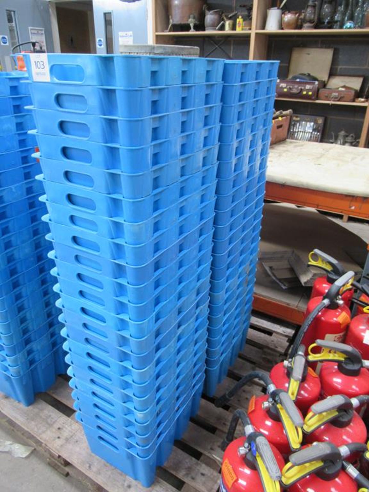 44 x Food Grade Blue Plastic Tubs - Image 2 of 2