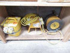 A 110V Transformer, a Splitter Box & Extension Cable