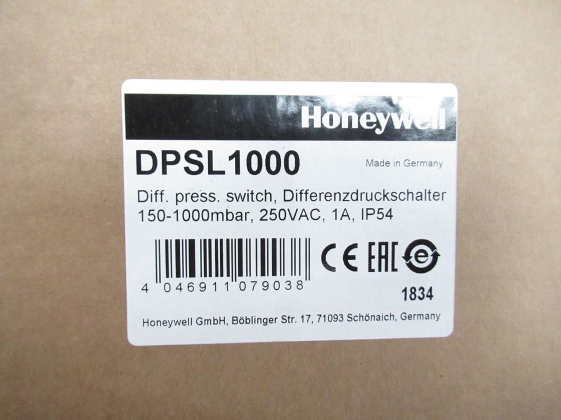 2 x Honeywell DPSL 1000 Differential Pressure Switches - Image 2 of 4