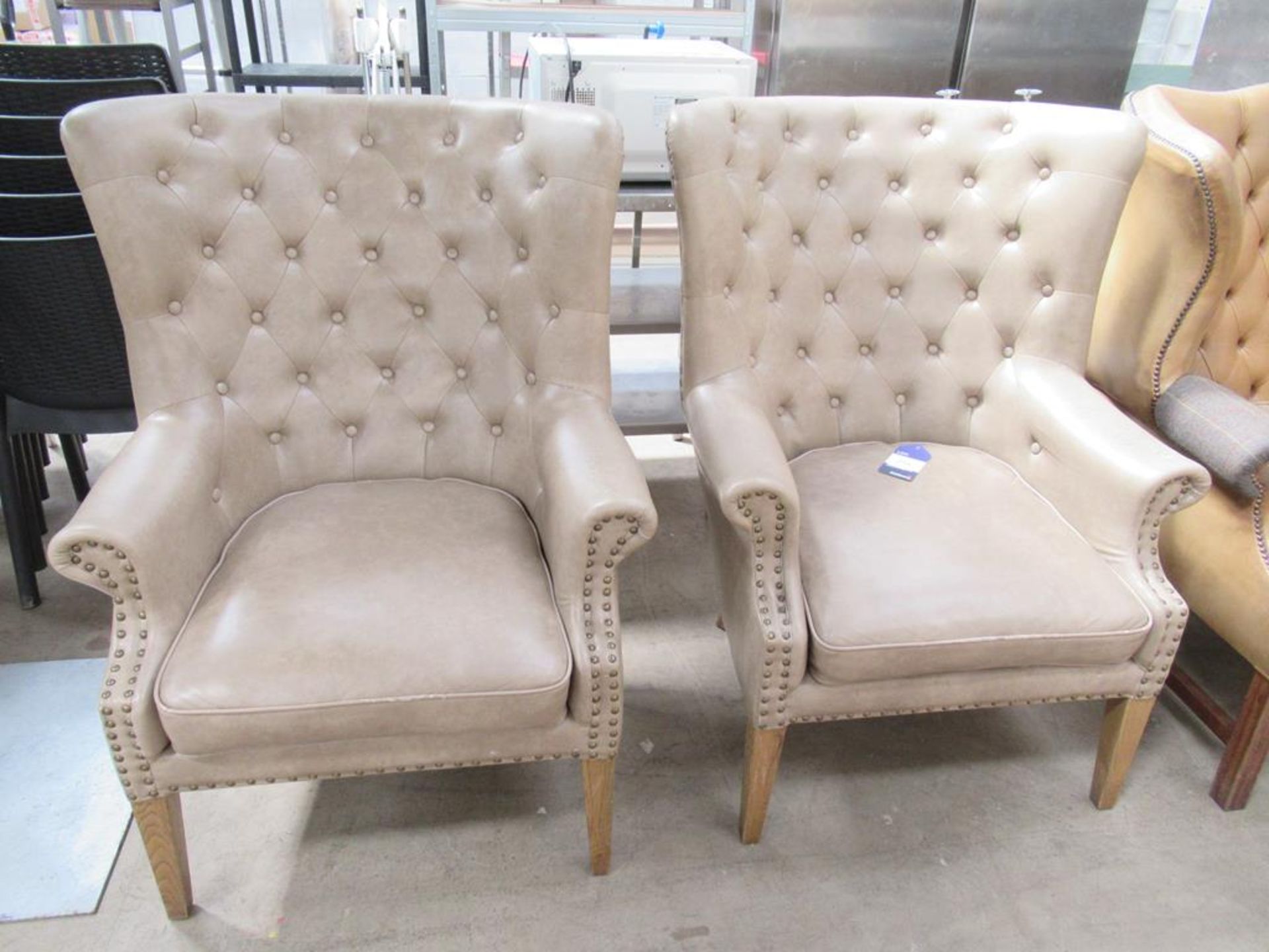 2 x Matching Wingback Chairs