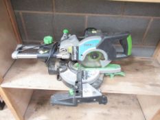 An Evolution Fury Mitre Saw 240V "missing dust extractor bag"