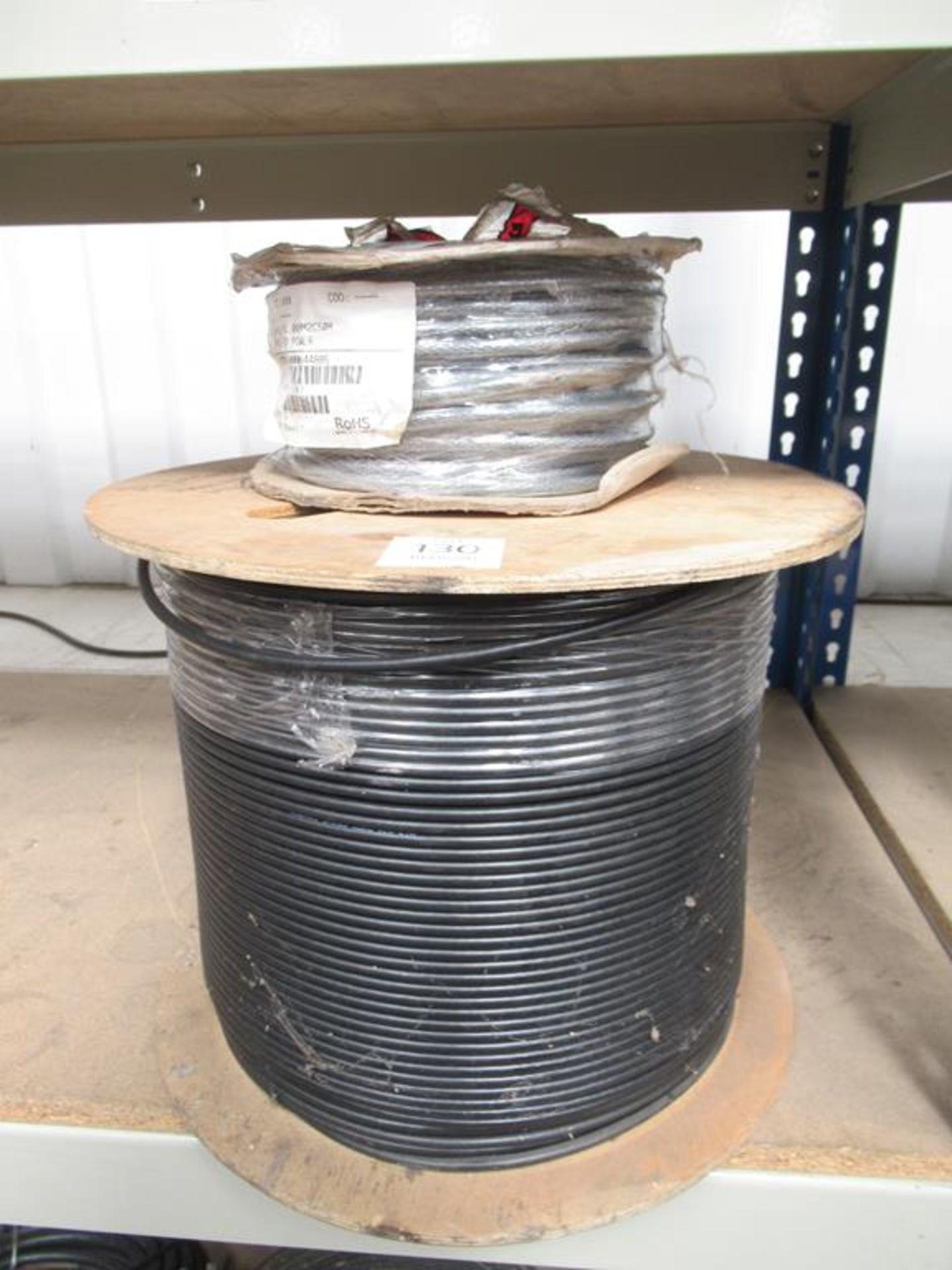 A Roll of Coaxial Cable and 2 Core Braided Cable