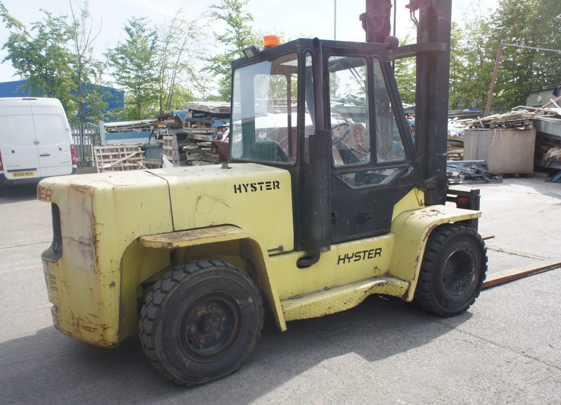 Hyster H7-00XL Diesel Forklift, 7000kg capacity, glazed cab, duplex mast, Lift Height, 4400mm, - Image 4 of 13