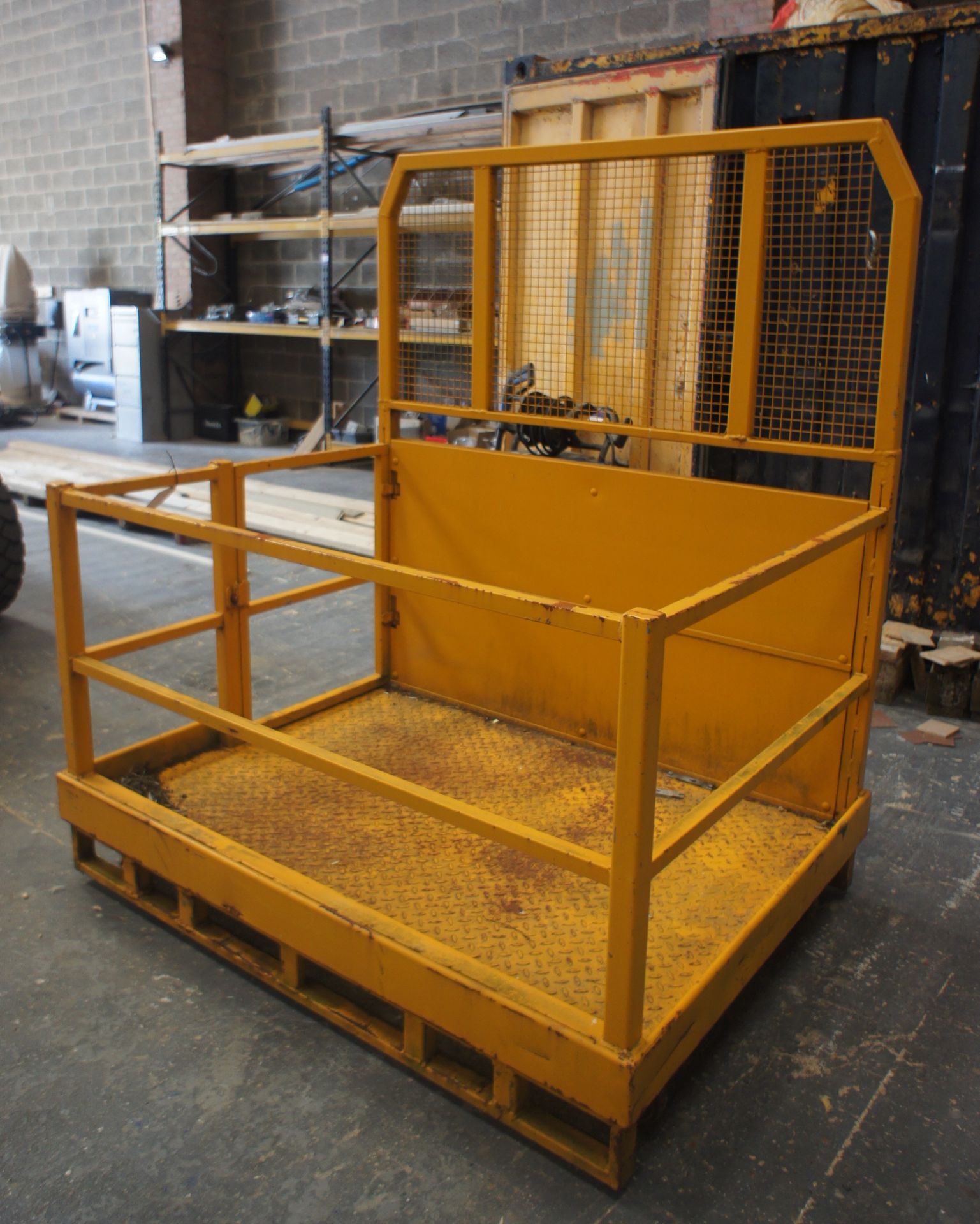 Steel Fabricated Forklift Truck Personnel Cage