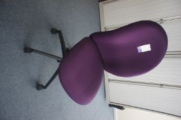 Mobile Upholstered Office Chair