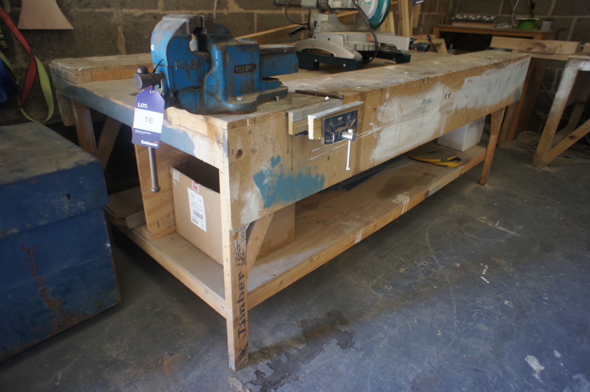 Woodworking Bench with Record No 23 Vice