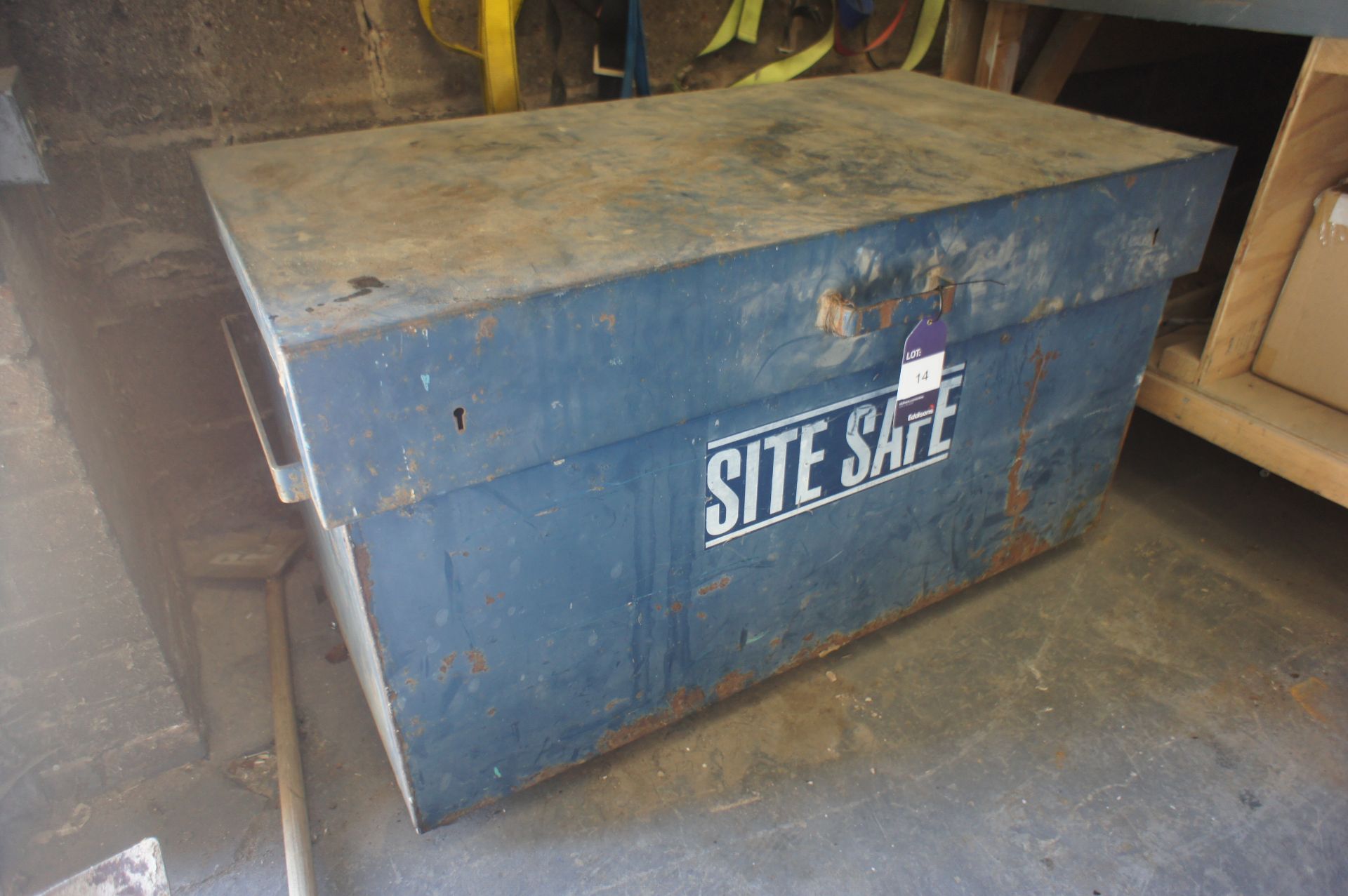 Site Safe Metal Storage Box including contents