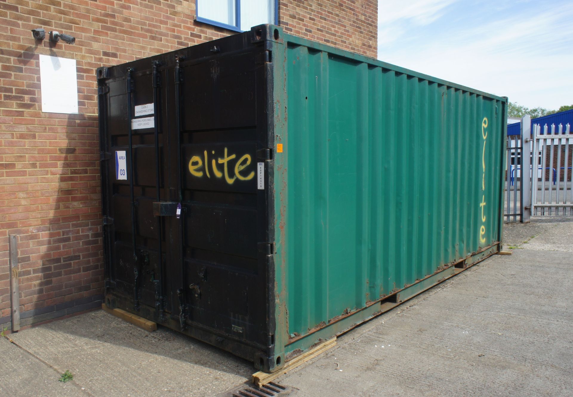 20ft Steel/Shipping Storage Container - Image 2 of 4