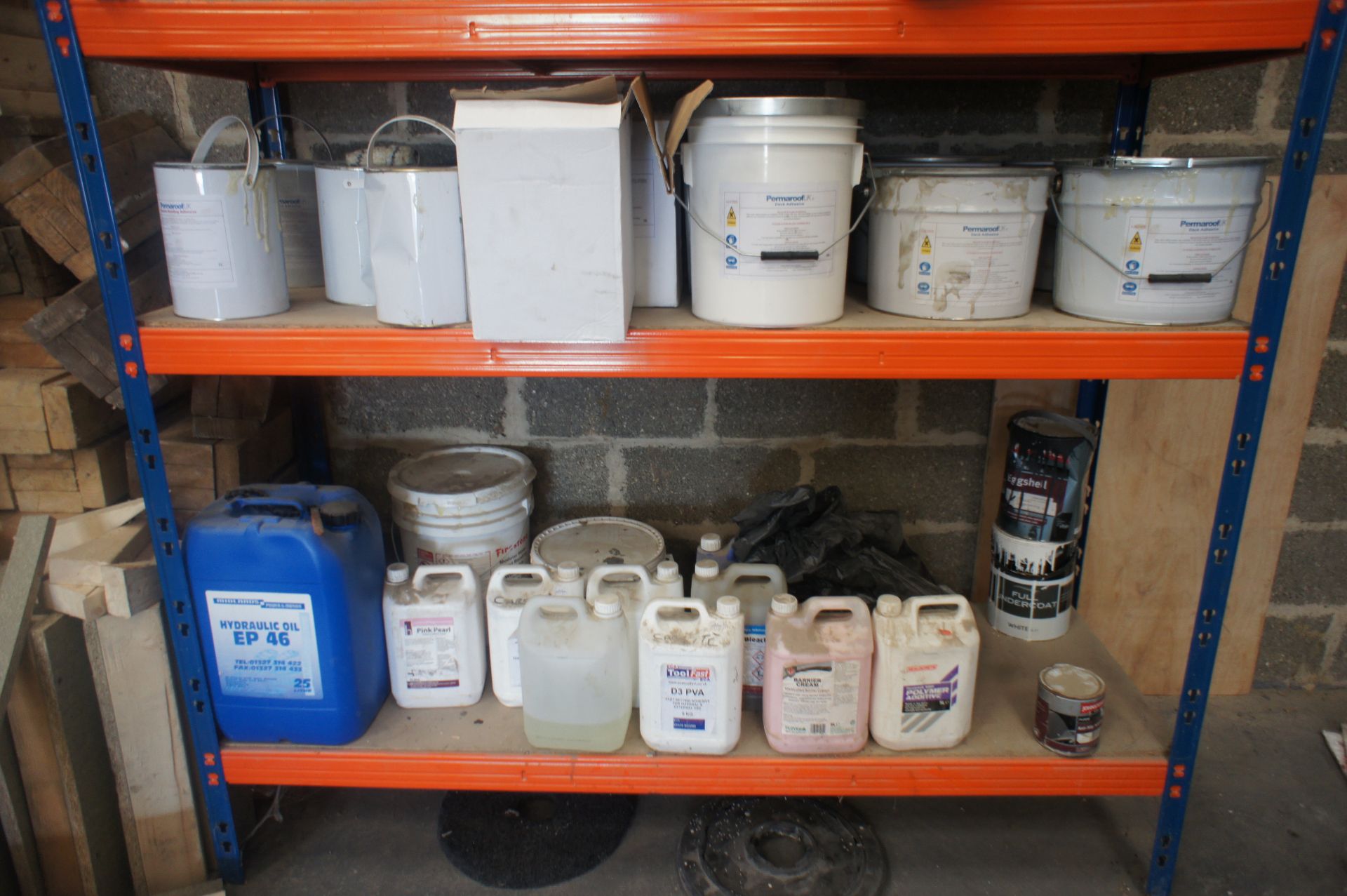 4 Tier Boltless Shelving & Contents Including Quantity of Paints, Solvents, Oils etc. - Image 4 of 4