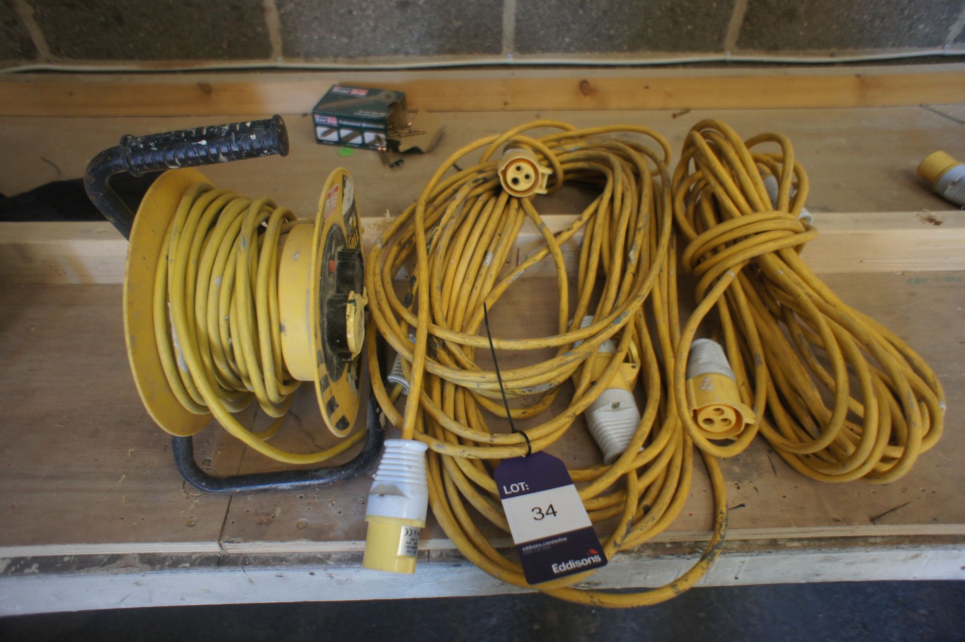 3 x Various Extension Cables 110v - Image 2 of 2