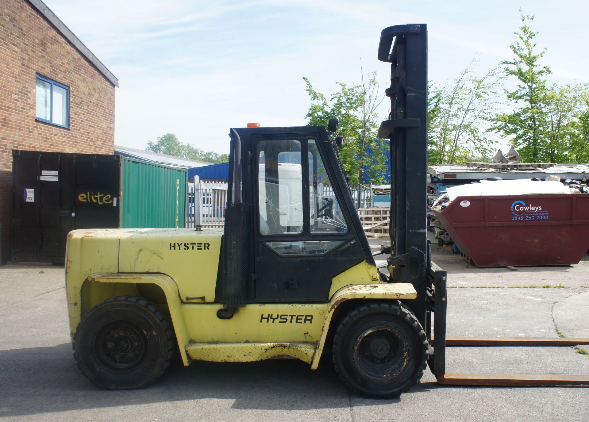 Hyster H7-00XL Diesel Forklift, 7000kg capacity, glazed cab, duplex mast, Lift Height, 4400mm, - Image 3 of 13