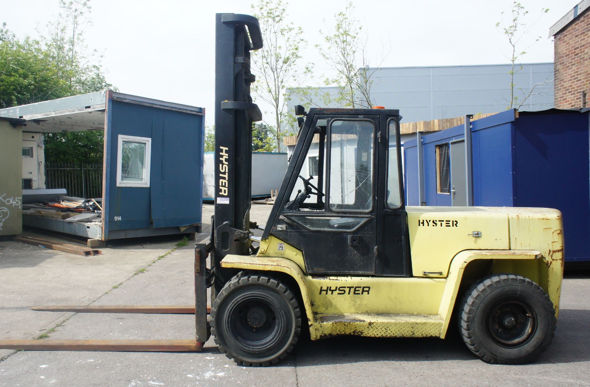 Hyster H7-00XL Diesel Forklift, 7000kg capacity, glazed cab, duplex mast, Lift Height, 4400mm, - Image 7 of 13