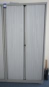 Double Tambour Door Full Height Office Cabinet