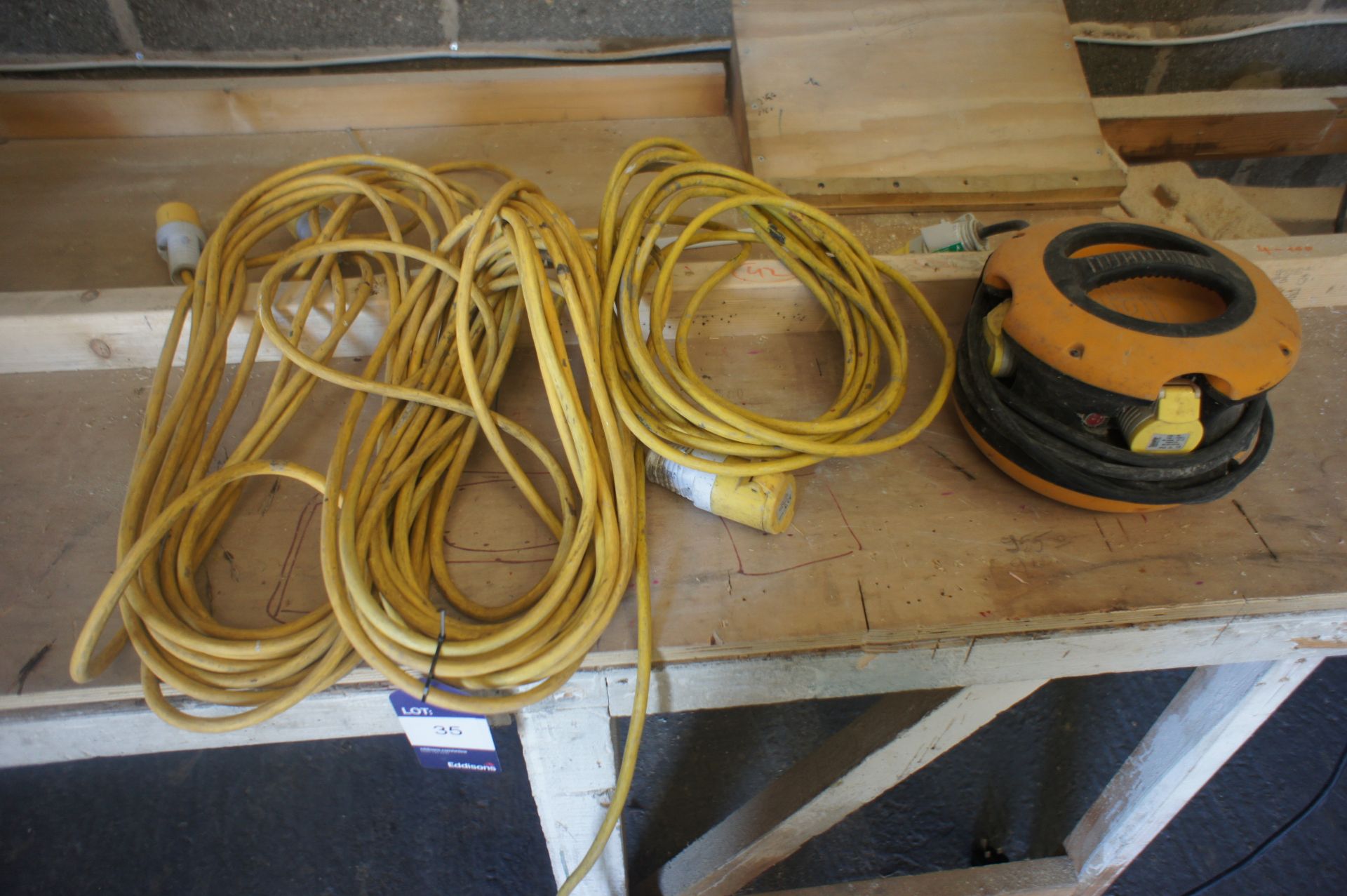 4 x Various Extension Cables 110v - Image 3 of 3