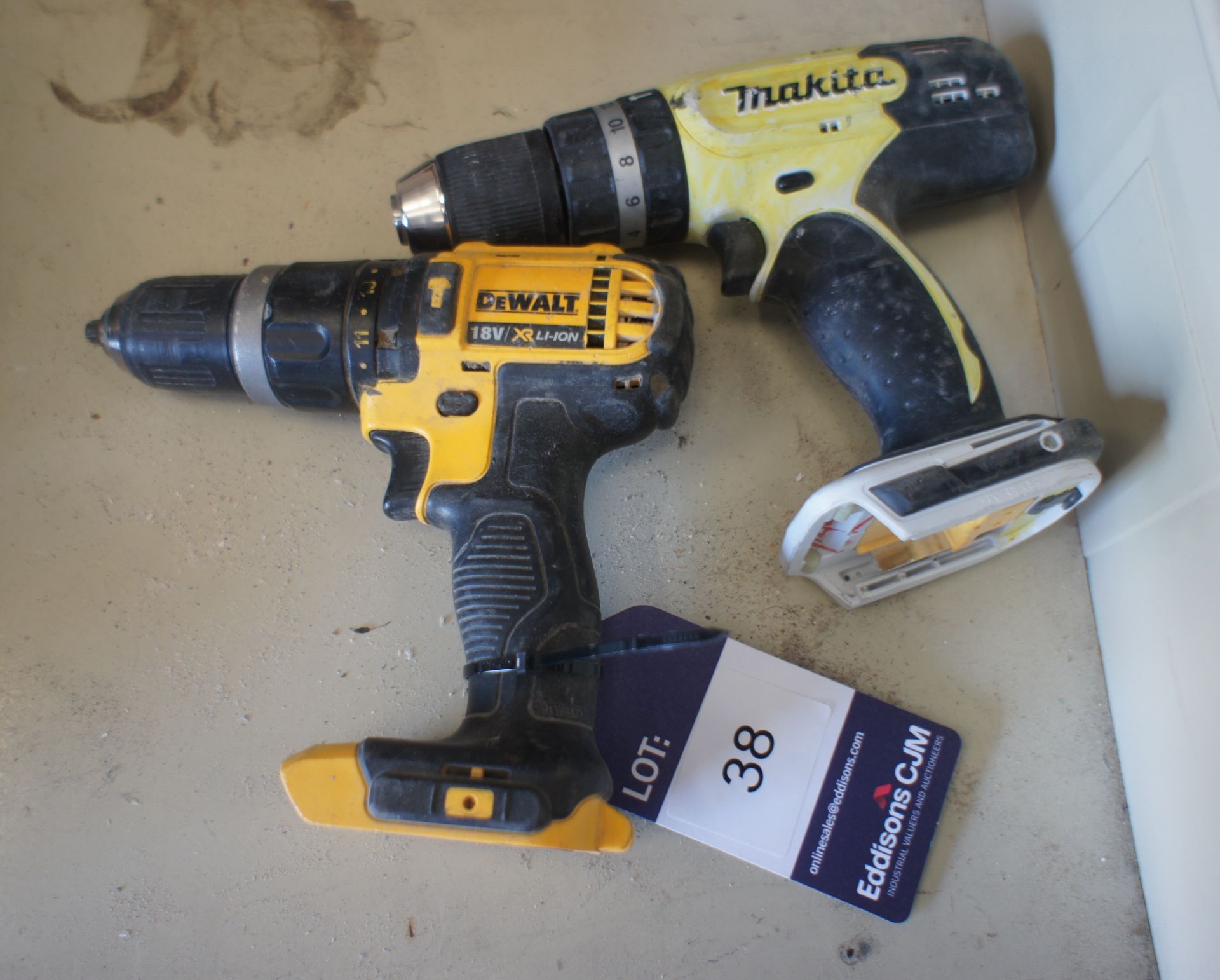 2 x Various Cordless Drills, Bodies only