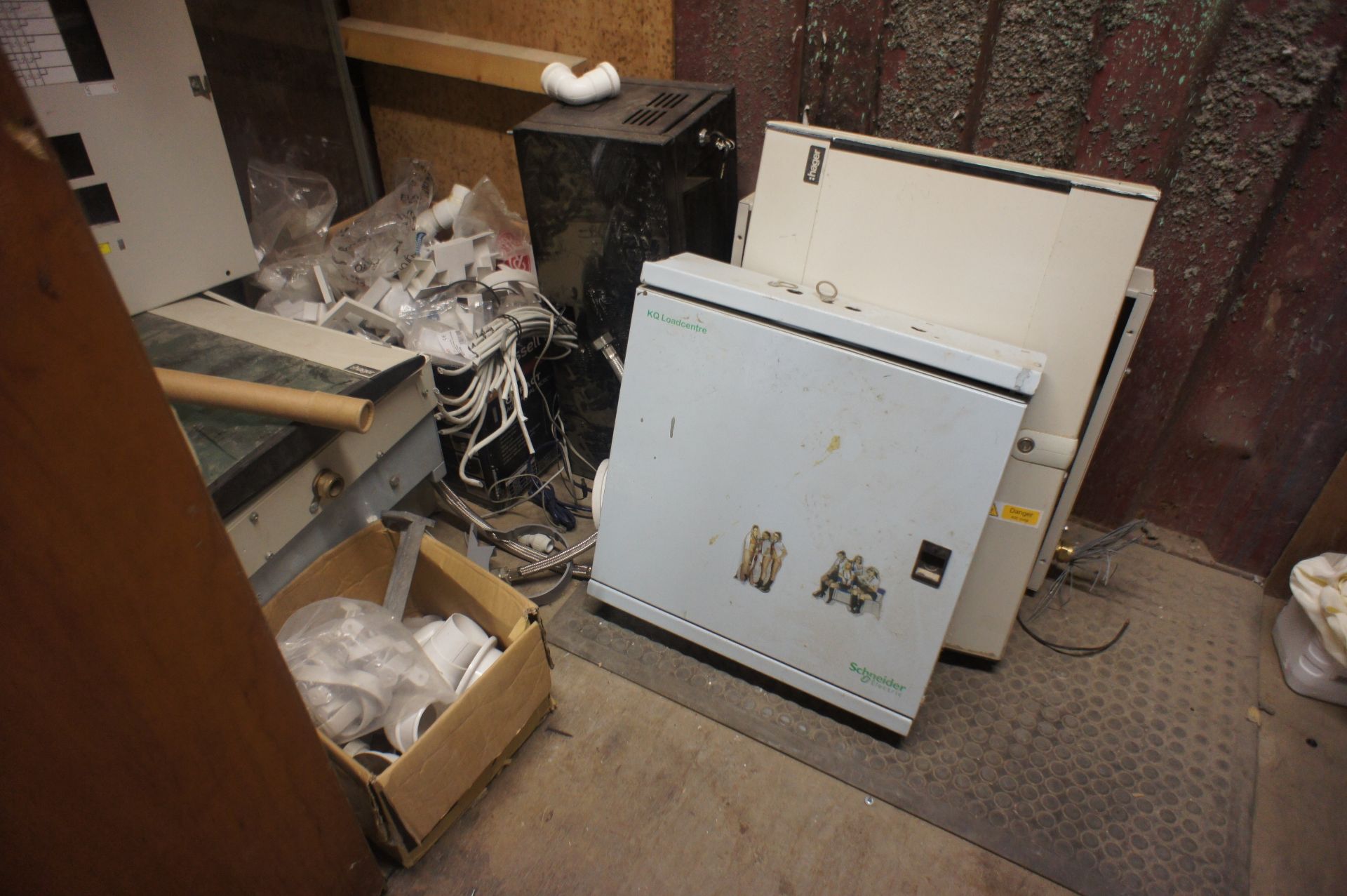 Quantity of Fixings, Screws, Insulations Plastic Trim, Electrical Fitout Components to Container - Image 6 of 7