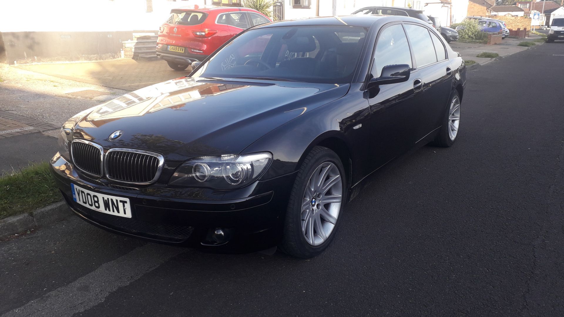 BMW 730Ld SE 4 Door Auto Saloon, colour black, registration YD08 WNT, first registered 21 March