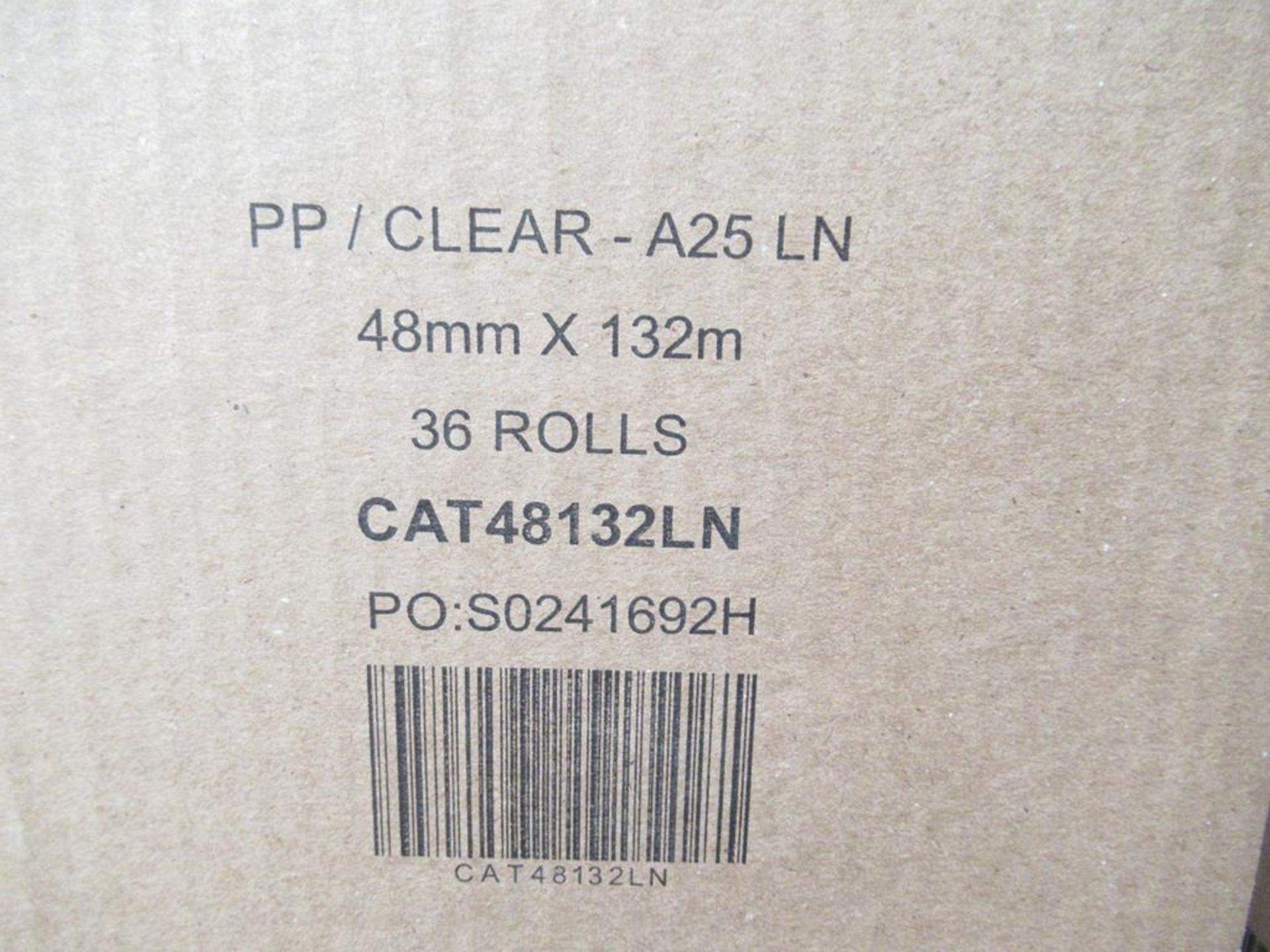 4 boxes of Clear Tape (48mm x 132mm, 36 rolls per box) - Image 2 of 3