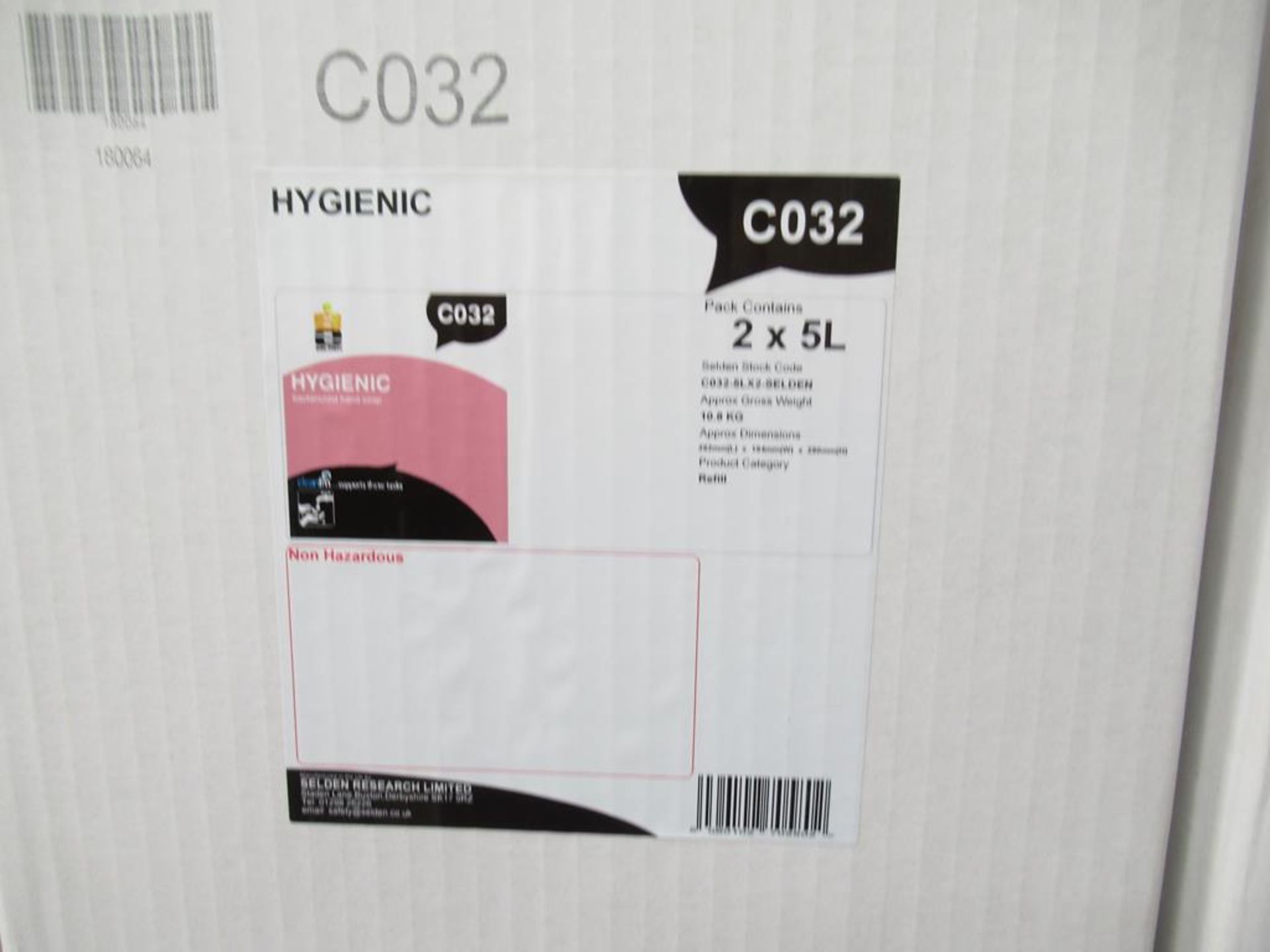 16 x boxes 2 x per box of Selden 5 litre Hygienic Bactericidal Hand Soap - Image 3 of 3