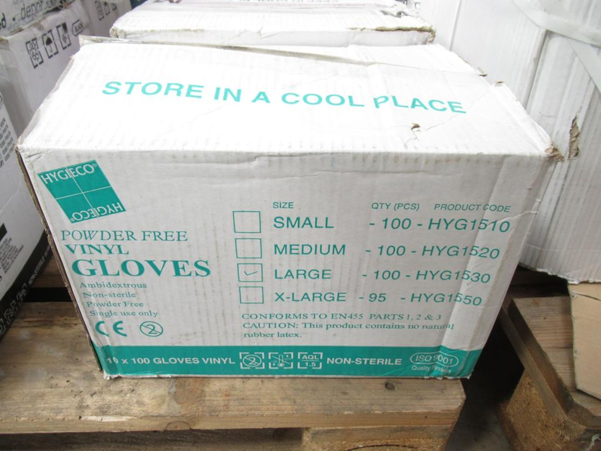 Approx 4.5 x boxes of Hygieco Powder Free Nitrile Medical Gloves Large/Medium/Small - Image 2 of 3