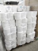 Approx 38 packs of Mini-Jumbo Toilet Tissue 95mm - 150mtrs - 2 ply x 12 60mm core