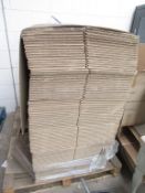 A pallet of Brown Cardboard boxes qty approx 180 size 300 x 290 x 300