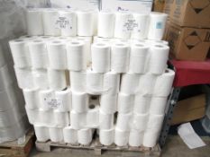 Pallet to contain 27 packs of white Centre Feed Rolls (12 rolls per pack)